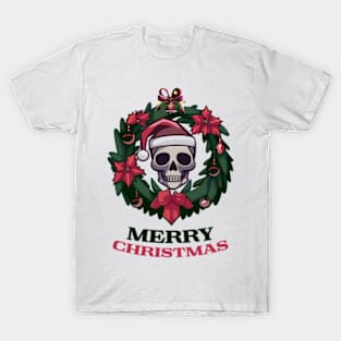 Merry Christmas skull T-Shirt